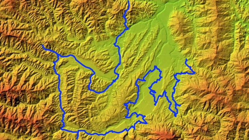 地理院地図巡礼道の画像