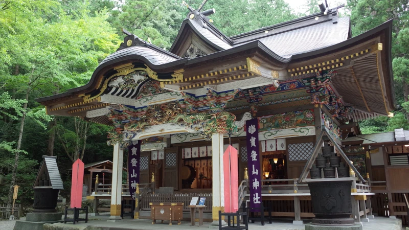 宝登山神社参拝の日本殿の画像