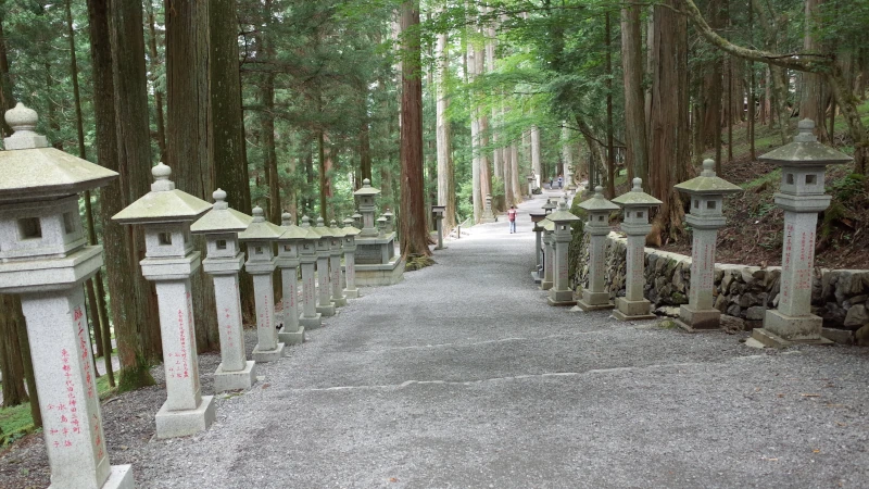 三峯神社参拝の日参道の画像