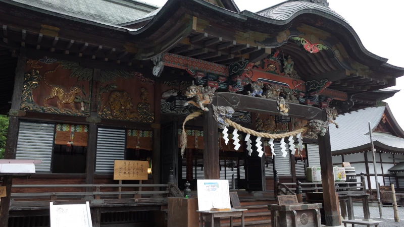 秩父神社参拝の日本殿の画像