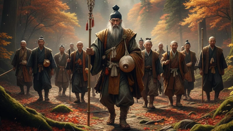 秩父札所巡礼の起源とされる１３権者（じゅうさんごんじゃ）を説明するためのイラスト