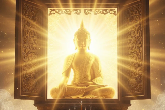 秩父札所午歳総開帳の秘仏公開を示すイラスト